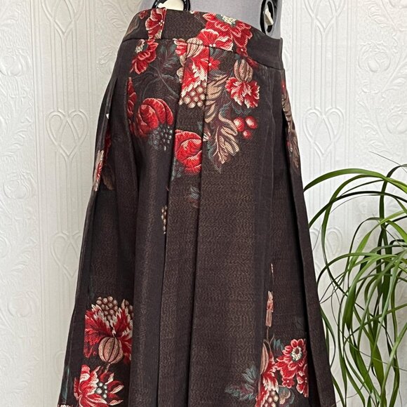 Vintage Kenzo Japanese style wool jacquard Early 2000 skirt Size 40 or US 10 - Picture 4 of 5